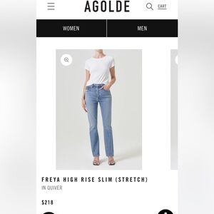 Agolde freya jeans size 25
